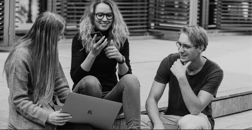 Grupo de personas felices